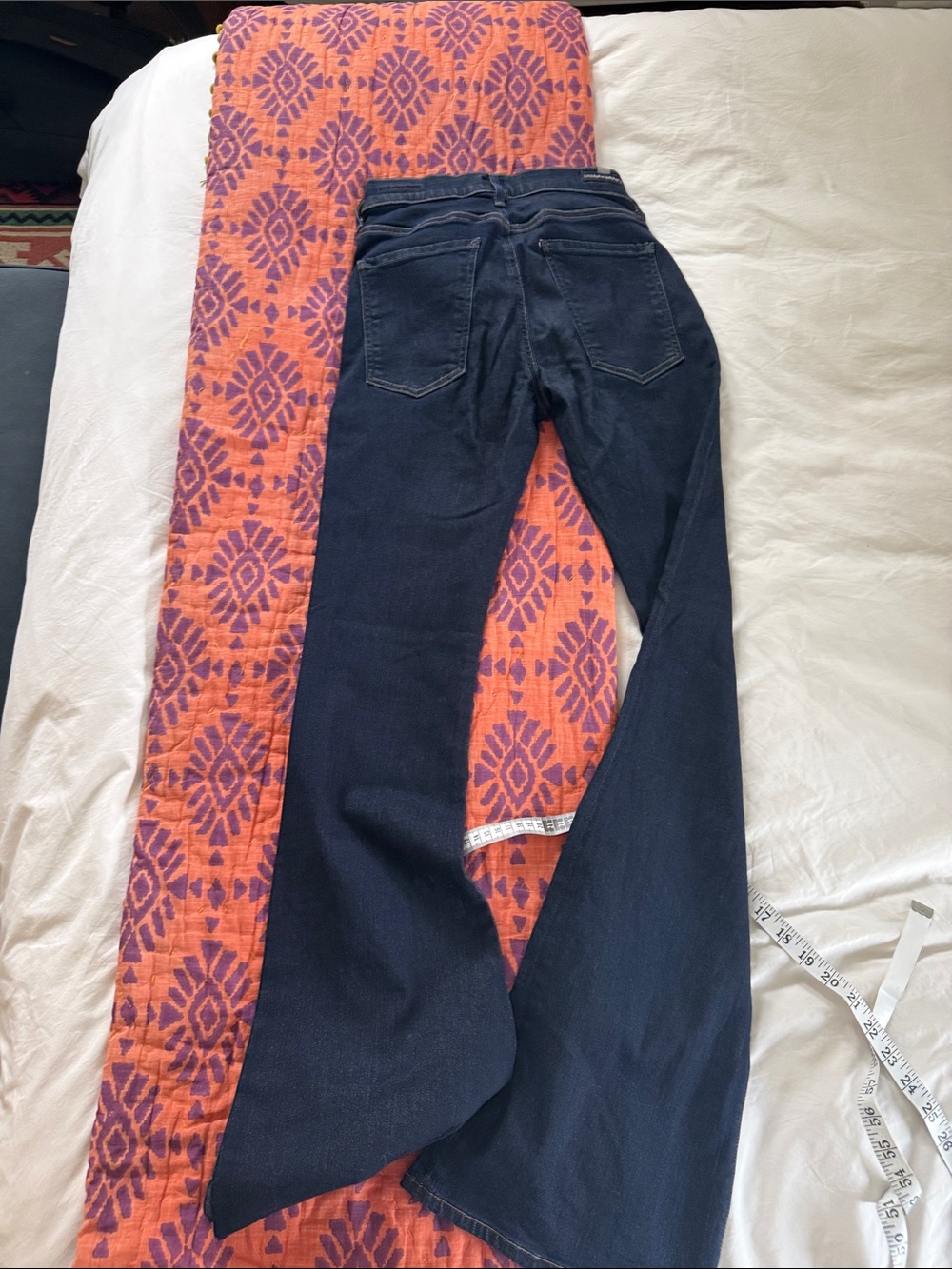 Citizens Of Humanity Fleetwood High Rise Dark Blue Flare Jeans - Picture 8 of 8